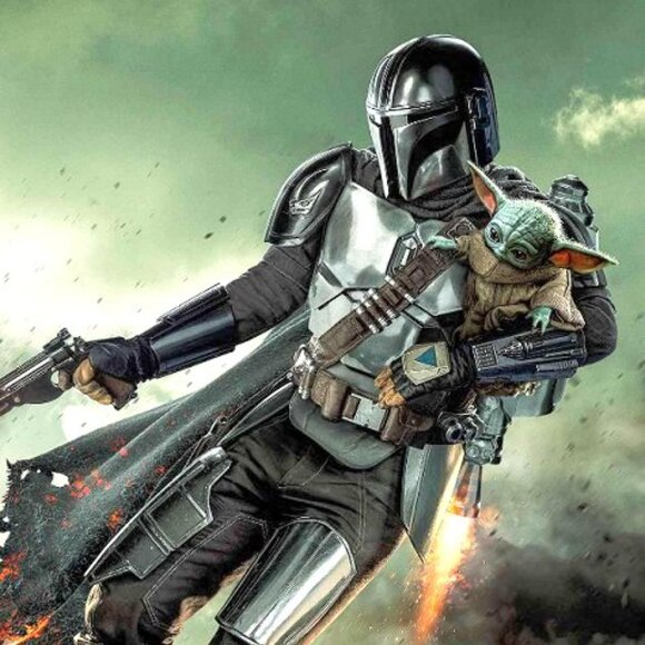 Star Wars Mandalorian & Din Grogu (Baby Yoda) Print Socks! - Picture 12 of 16